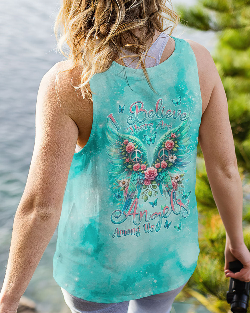 I BELIEVE THERE ARE ANGELS AMONG US WINGS ALL OVER PRINT - TLNZ2012231