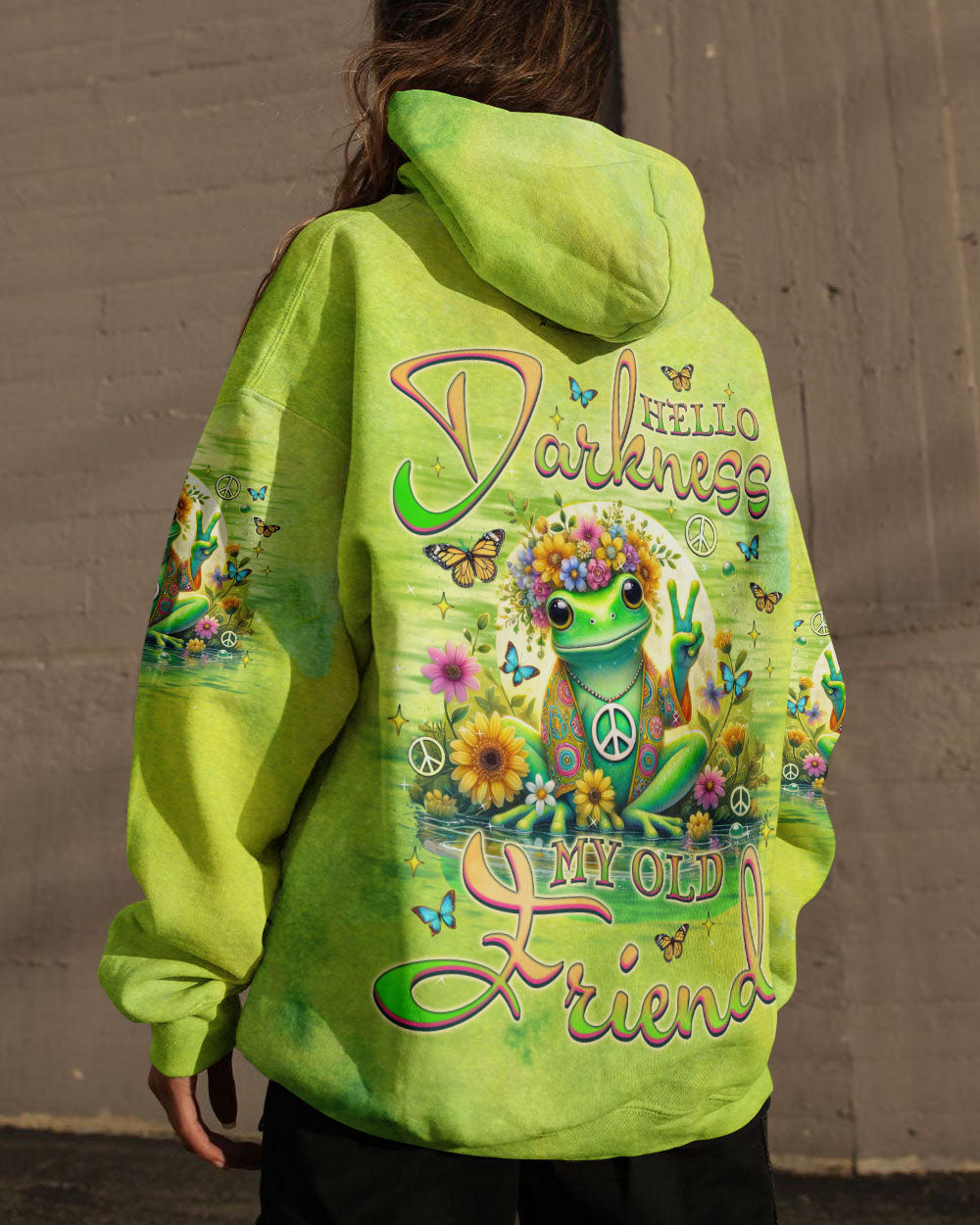 HELLO DARKNESS MY OLD FRIEND FROG ALL OVER PRINT  - TLNZ2101251