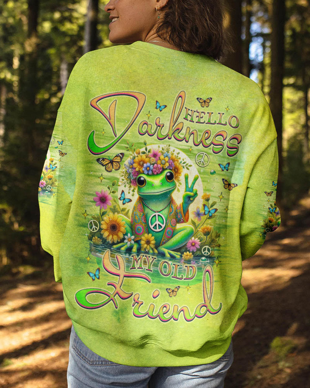 HELLO DARKNESS MY OLD FRIEND FROG ALL OVER PRINT  - TLNZ2101251