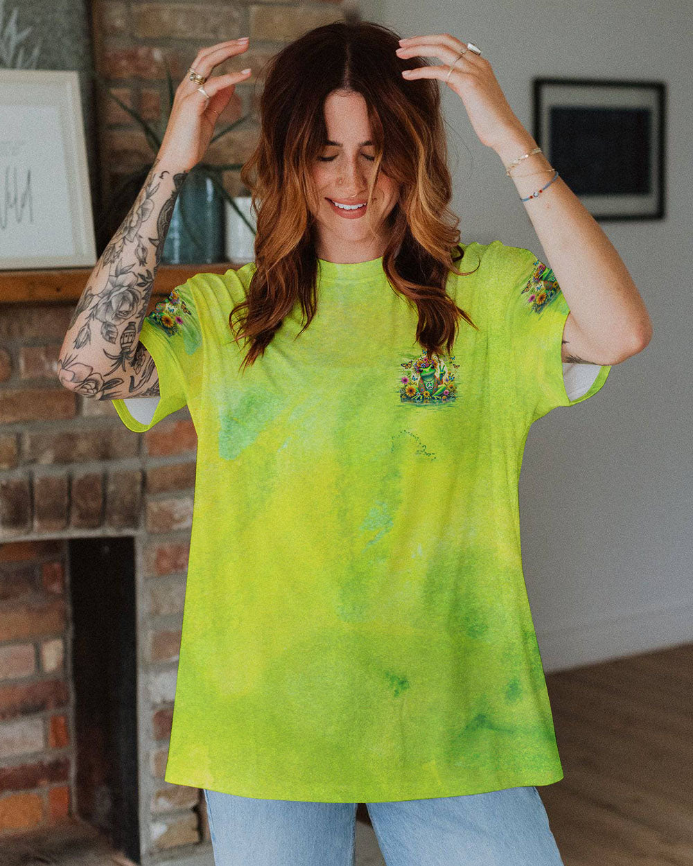 HELLO DARKNESS MY OLD FRIEND FROG ALL OVER PRINT  - TLNZ2101251