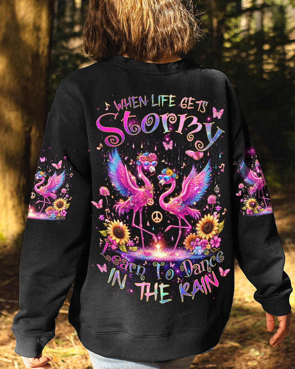 DANCE IN THE RAIN FLAMINGO ALL OVER PRINT - TLNZ2105244