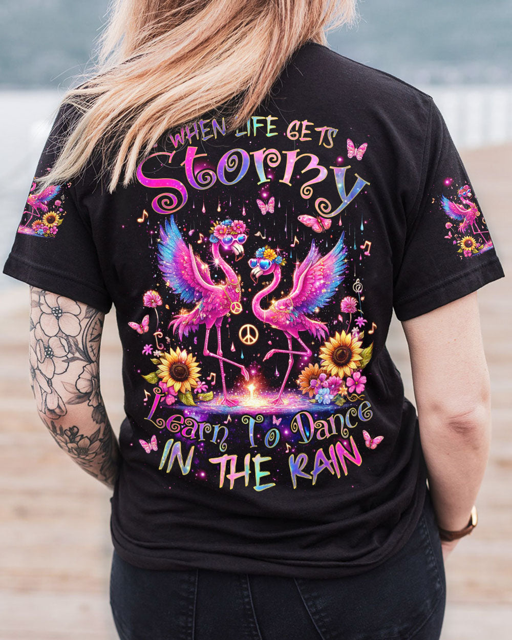 DANCE IN THE RAIN FLAMINGO ALL OVER PRINT - TLNZ2105244