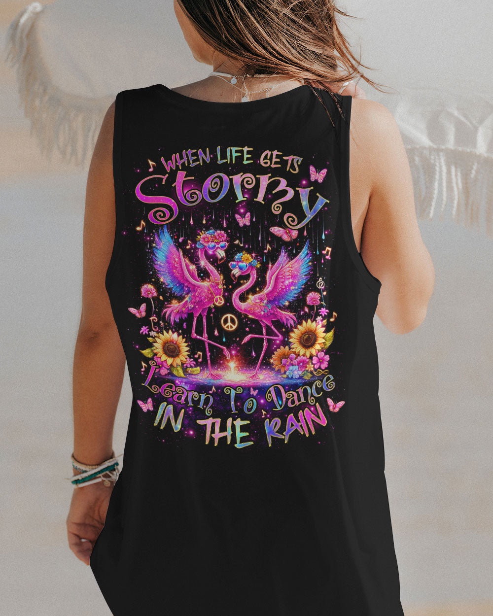 DANCE IN THE RAIN FLAMINGO ALL OVER PRINT - TLNZ2105244