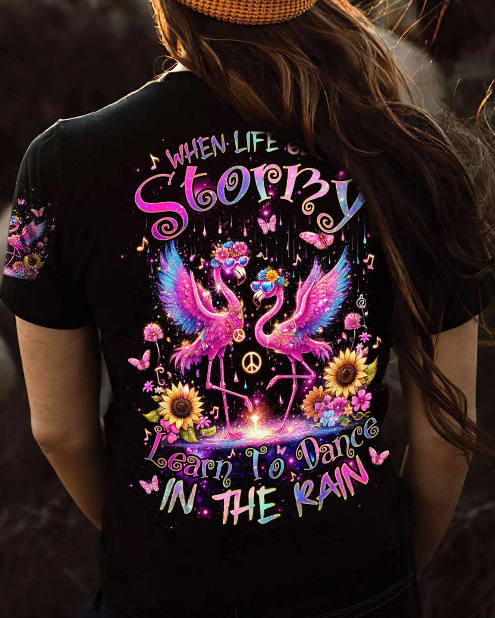 DANCE IN THE RAIN FLAMINGO ALL OVER PRINT - TLNZ2105244
