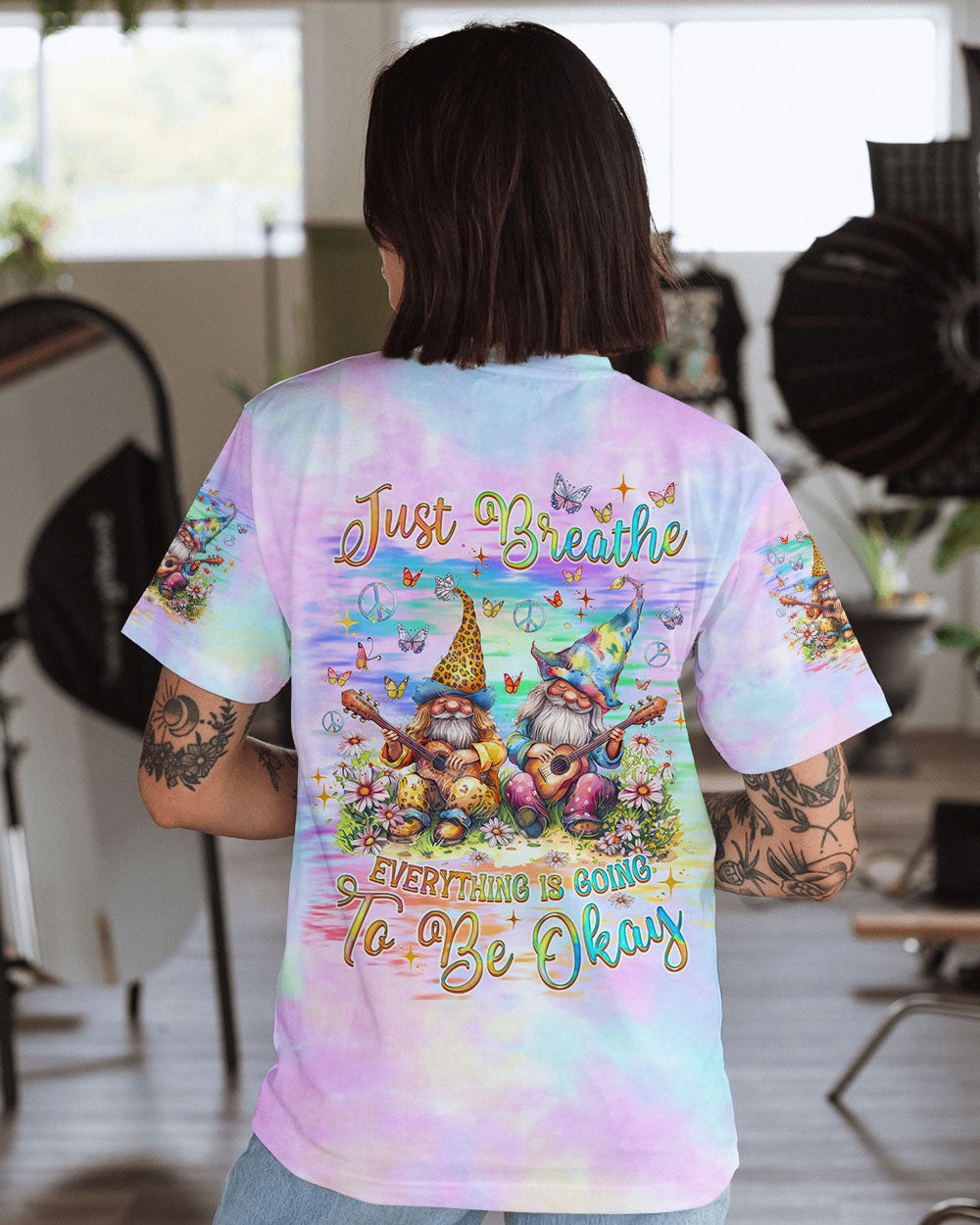 JUST BREATHE GNOME ALL OVER PRINT - TLNZ2109243