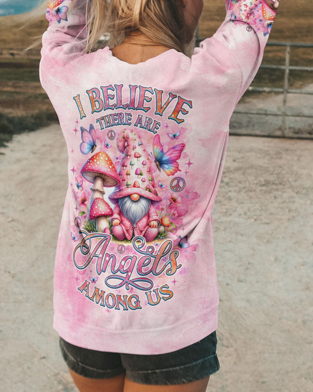 I BELIEVE THERE ARE ANGELS AMONG US GNOMES ALL OVER PRINT - TLNZ2110243