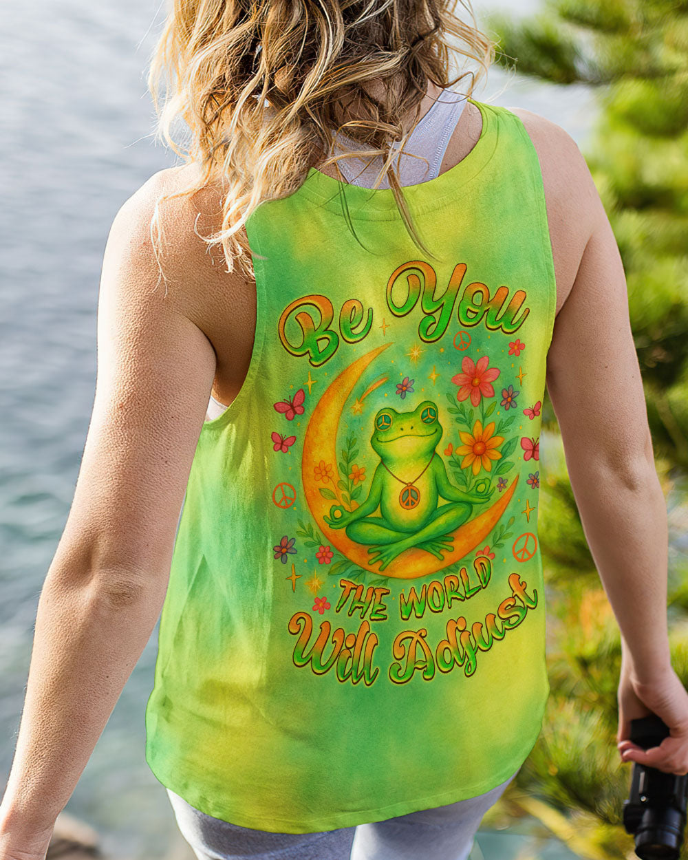 BE YOU THE WORLD WILL ADJUST FROG ALL OVER PRINT - TLNZ2205252