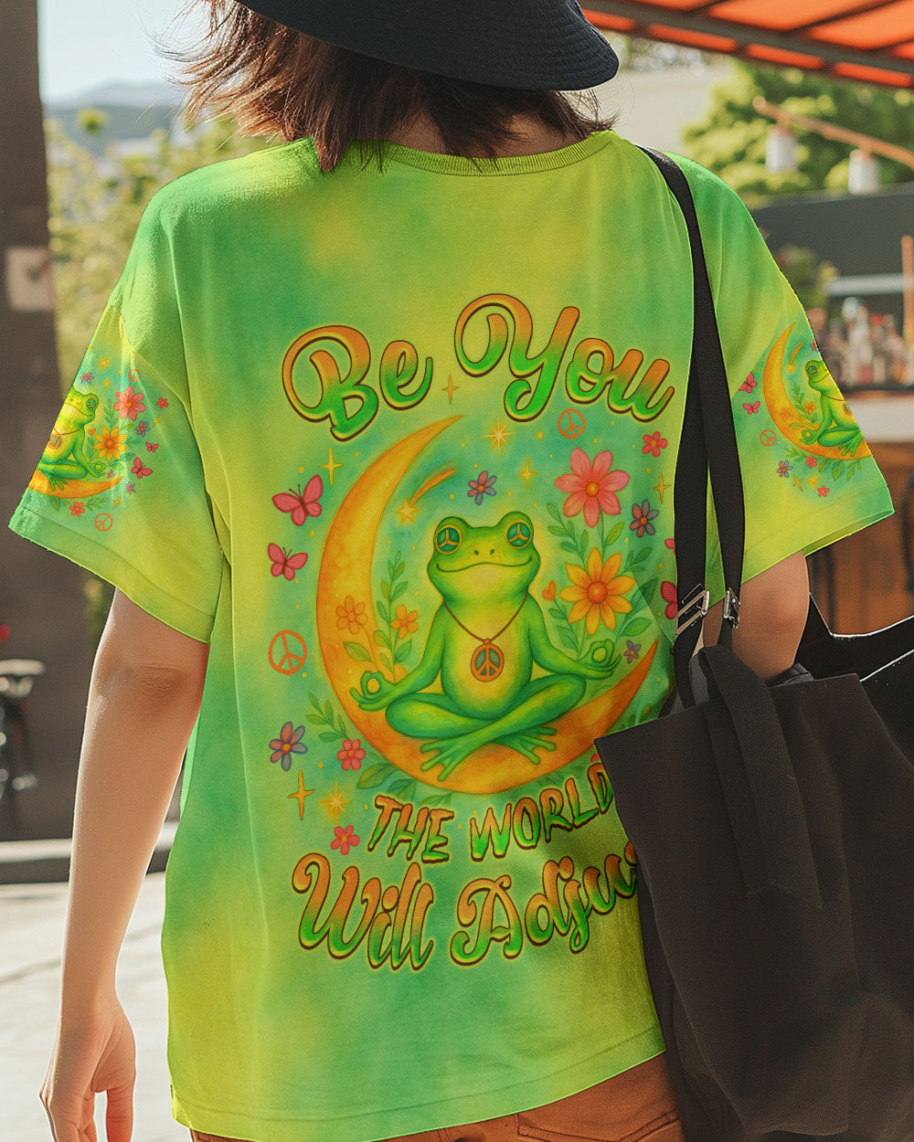 BE YOU THE WORLD WILL ADJUST FROG ALL OVER PRINT - TLNZ2205252