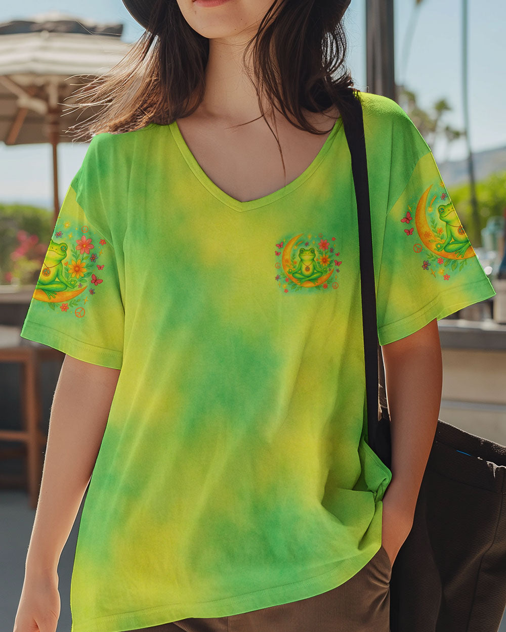 BE YOU THE WORLD WILL ADJUST FROG ALL OVER PRINT - TLNZ2205252