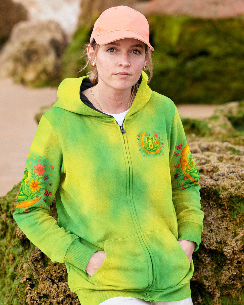 BE YOU THE WORLD WILL ADJUST FROG ALL OVER PRINT - TLNZ2205252