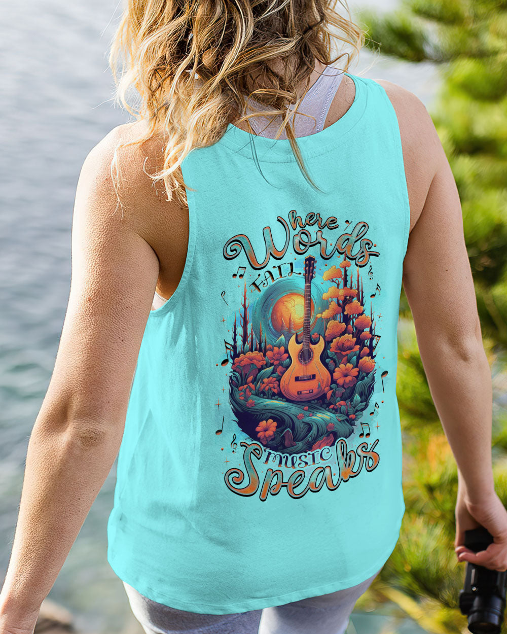 WHERE WORDS FAIL MUSIC SPEAKS GUITAR ALL OVER PRINT - TLNZ2206232