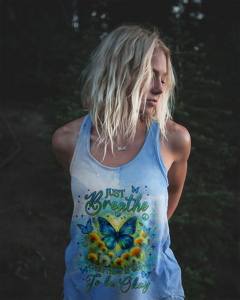 JUST BREATHE BUTTERFLY ALL OVER PRINT - TLNZ2304252