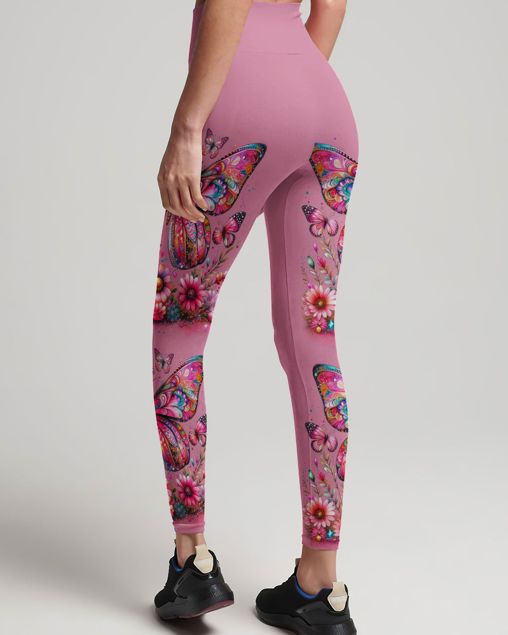 SHE BEGAN TO FLY BUTTERFLY FLORAL ALL OVER PRINT - TLNZ2311234