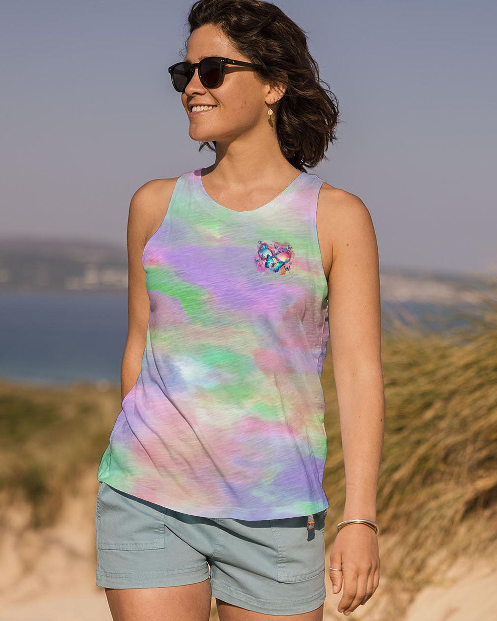 I BELIEVE THERE ARE ANGELS AMONG US BUTTERFLY ALL OVER PRINT - TLNZ2311242