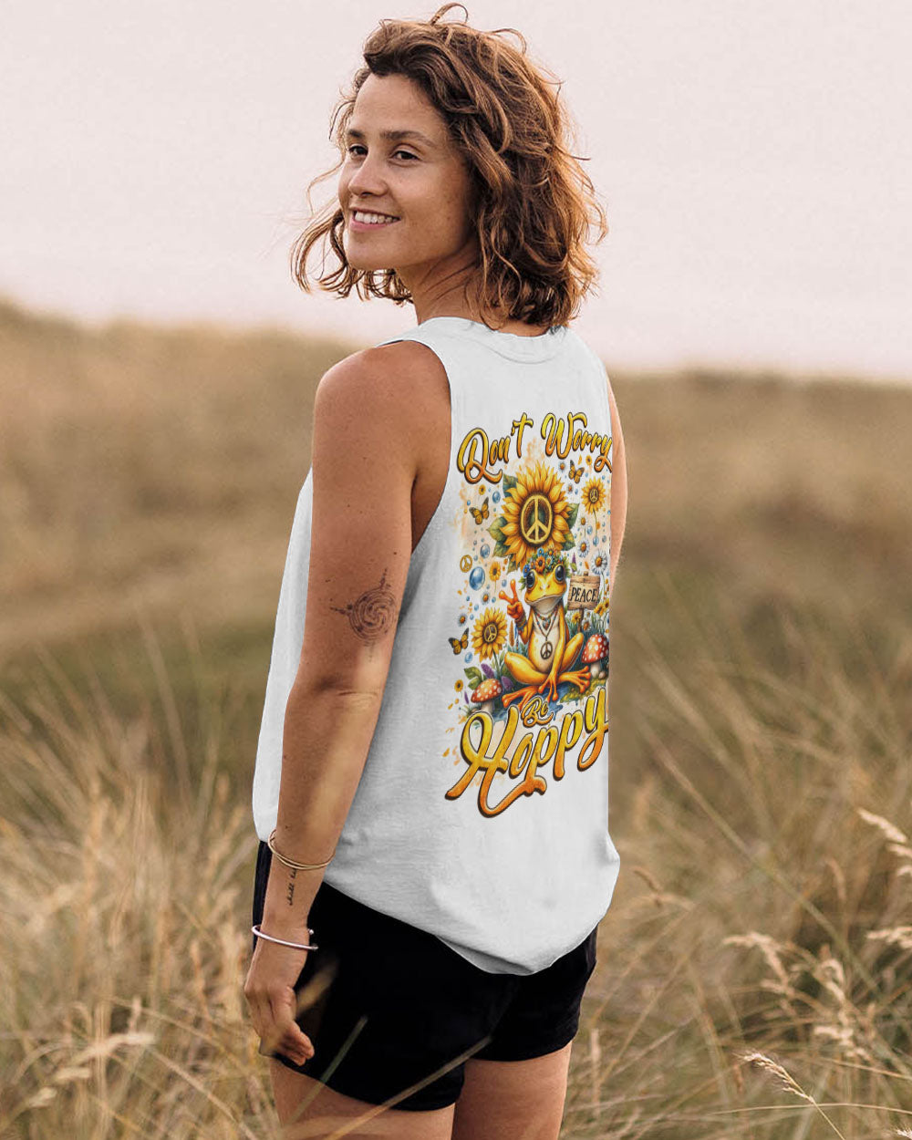 DON'T WORRY BE HOPPY FROG ALL OVER PRINT - TLNZ2401241
