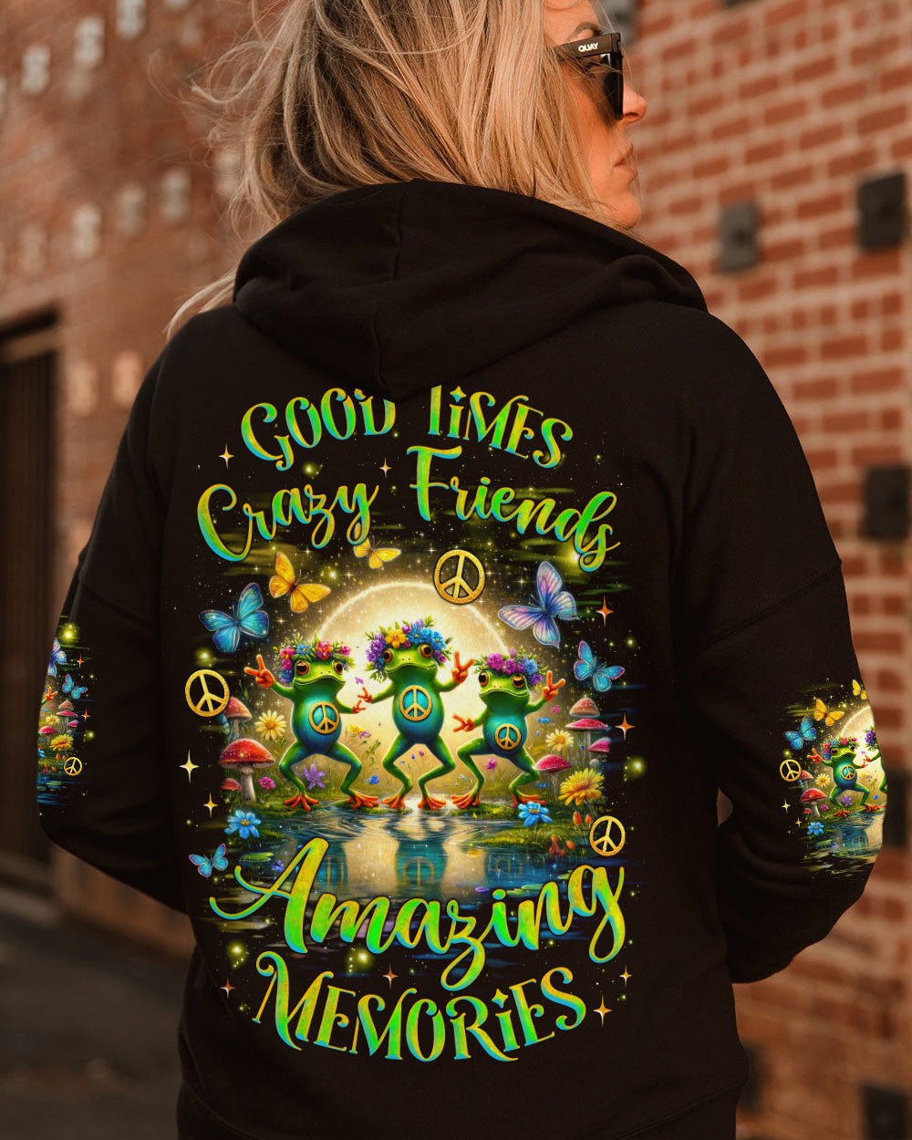 GOOD TIMES CRAZY FRIEND FROG ALL OVER PRINT - TLNZ2406241