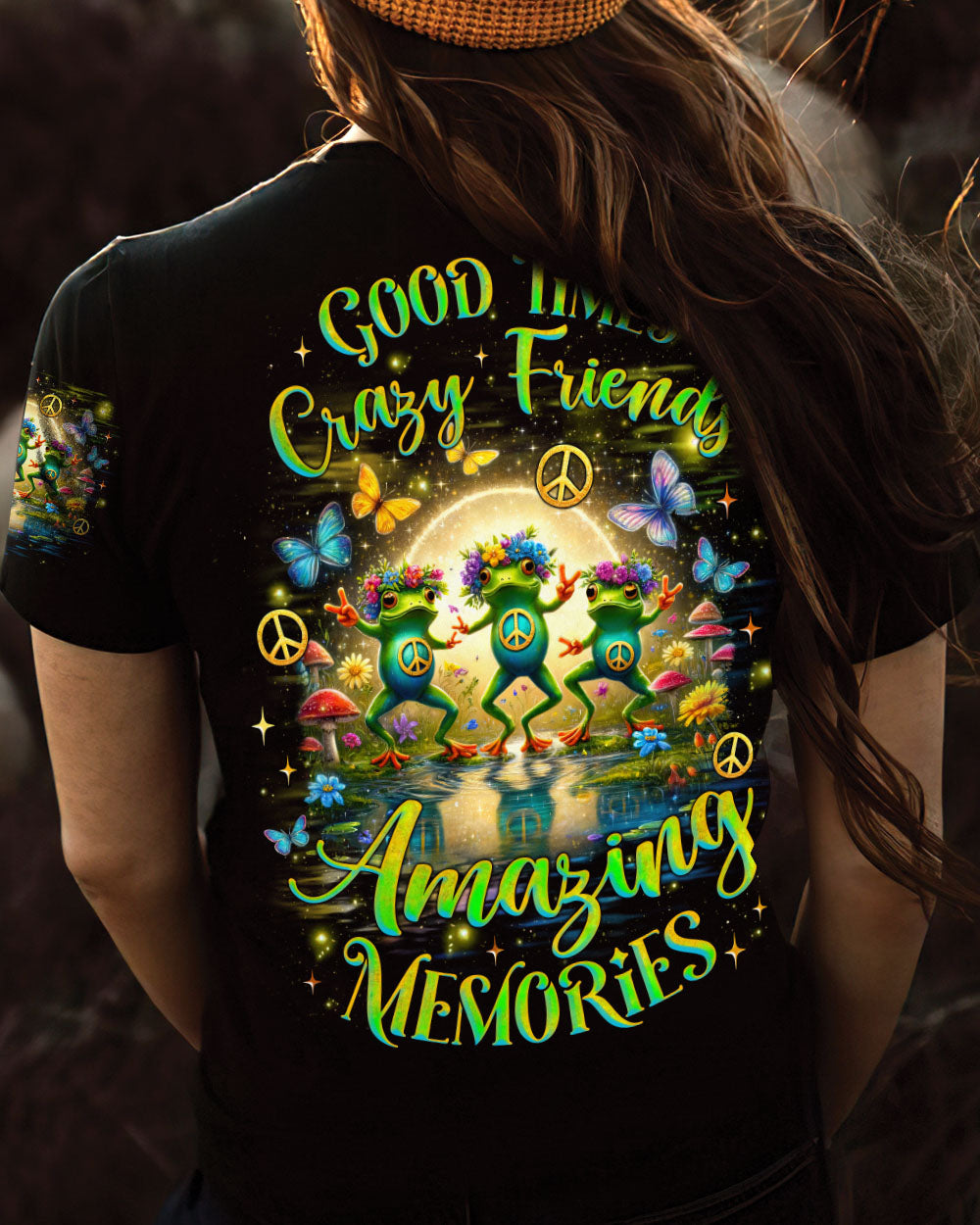 GOOD TIMES CRAZY FRIEND FROG ALL OVER PRINT - TLNZ2406241