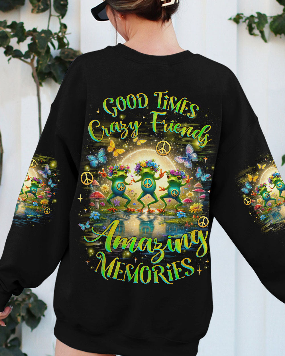 GOOD TIMES CRAZY FRIEND FROG ALL OVER PRINT - TLNZ2406241