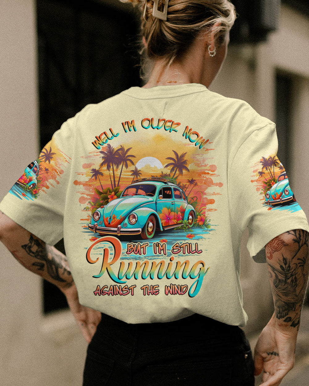 RUNNING AGAINST THE WIND BEACH ALL OVER PRINT - TLNZ2407236