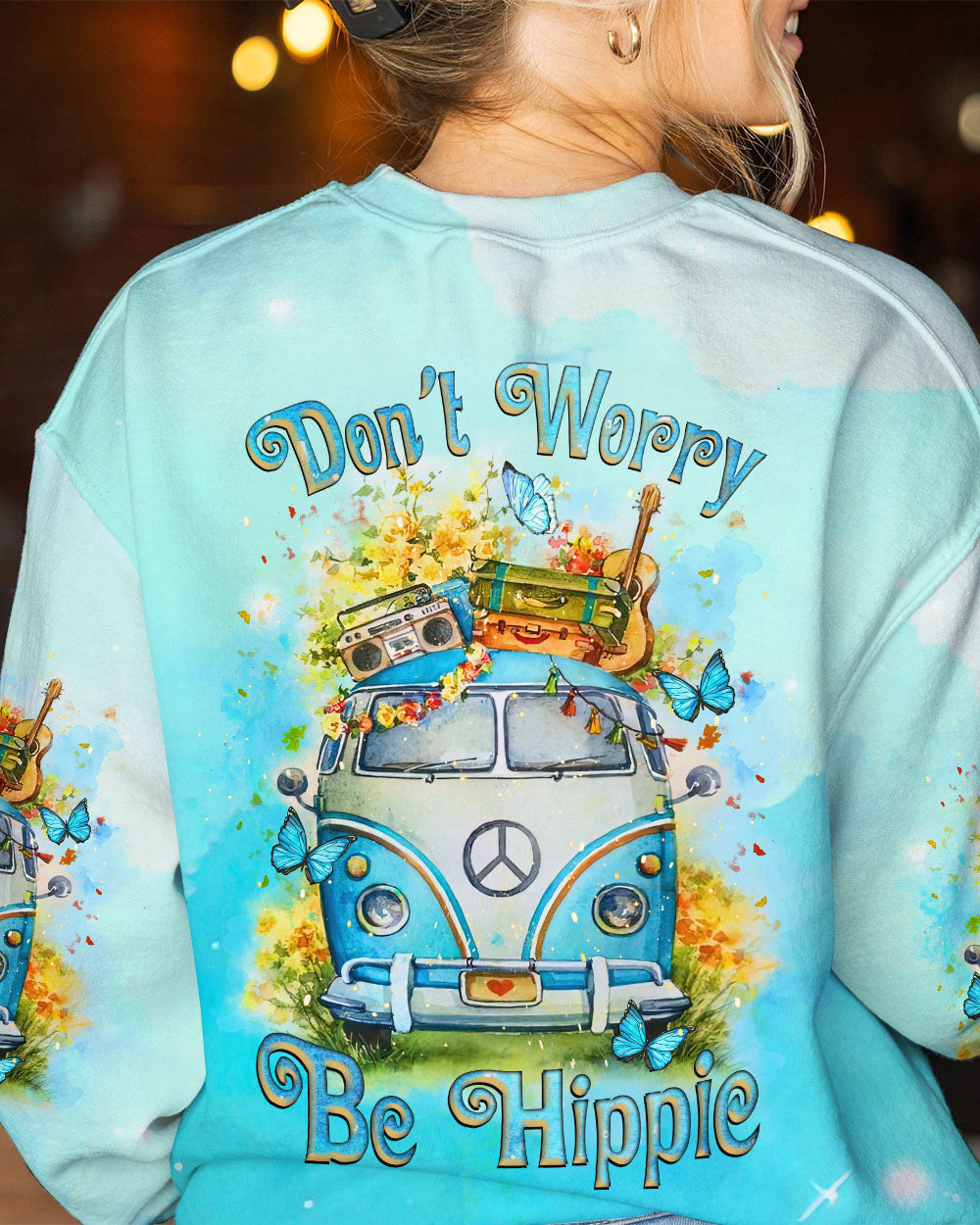 DON'T WORRY BE HIPPIE ALL OVER PRINT - TLNZ2508231