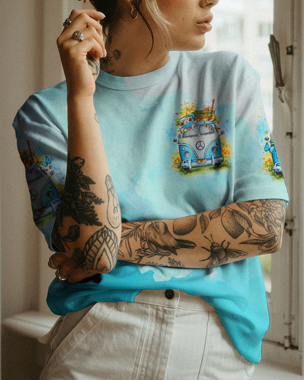 DON'T WORRY BE HIPPIE ALL OVER PRINT - TLNZ2508231