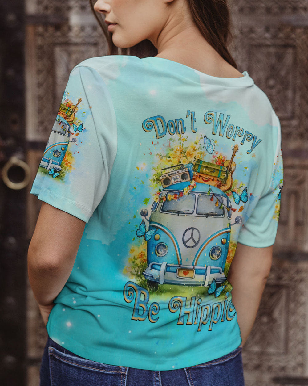 DON'T WORRY BE HIPPIE ALL OVER PRINT - TLNZ2508231