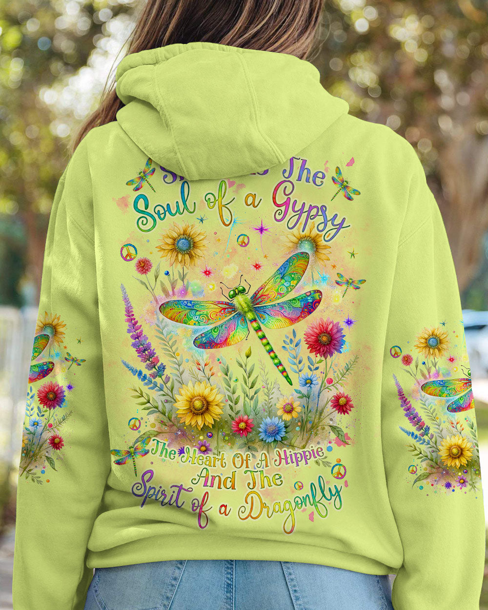 SPIRIT OF A DRAGONFLY FLORAL ALL OVER PRINT - TLNZ2511232