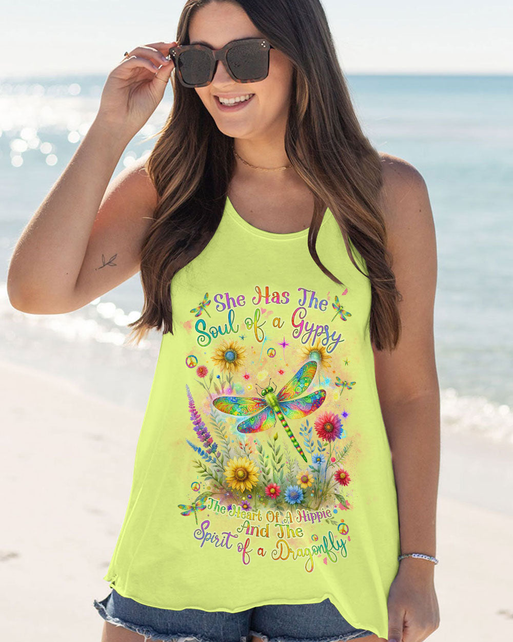 SPIRIT OF A DRAGONFLY FLORAL ALL OVER PRINT - TLNZ2511232