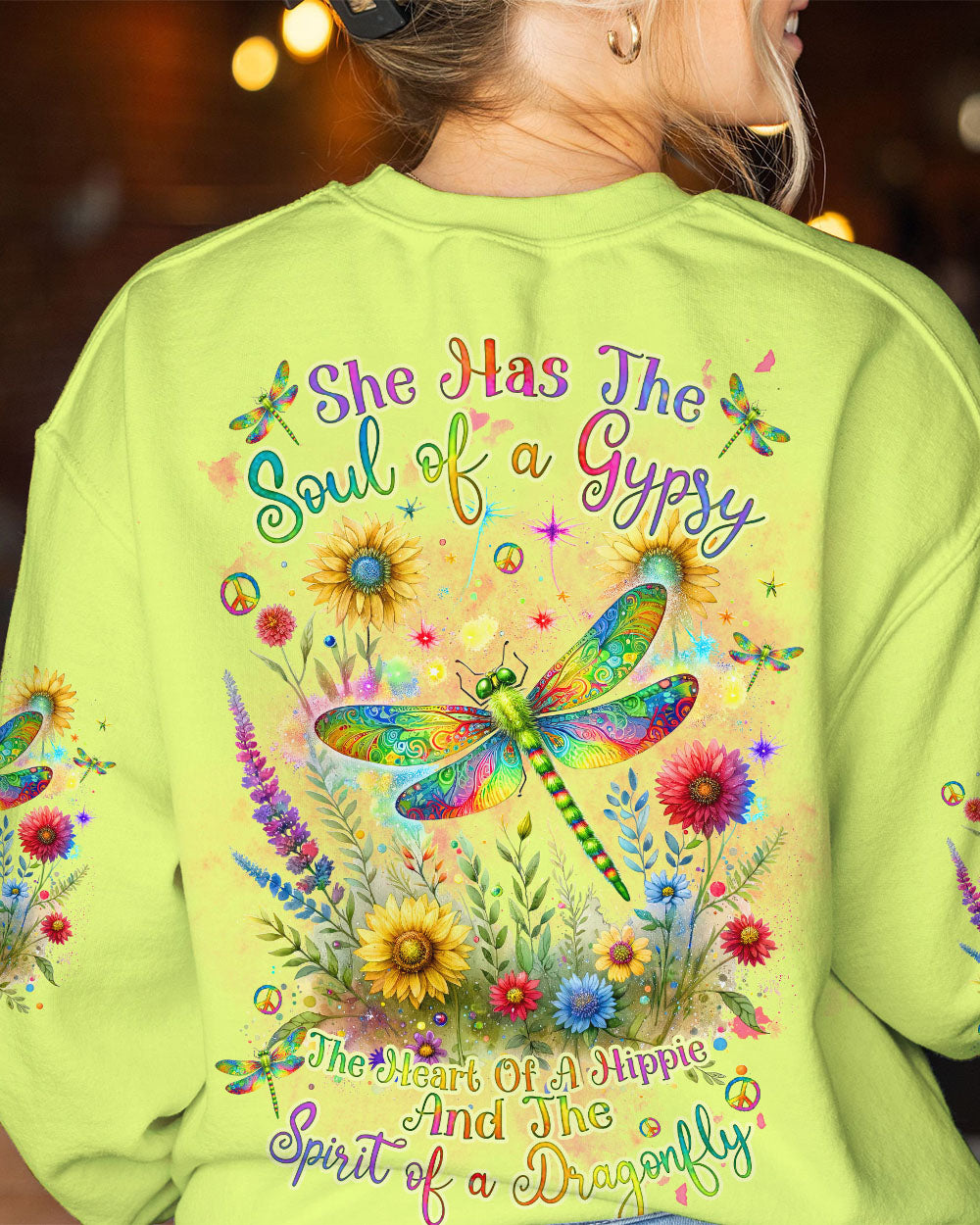 SPIRIT OF A DRAGONFLY FLORAL ALL OVER PRINT - TLNZ2511232