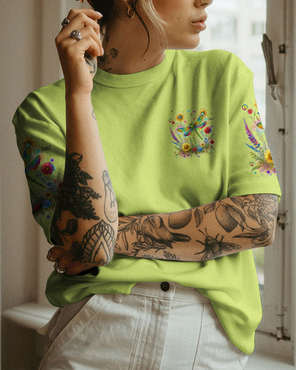 SPIRIT OF A DRAGONFLY FLORAL ALL OVER PRINT - TLNZ2511232