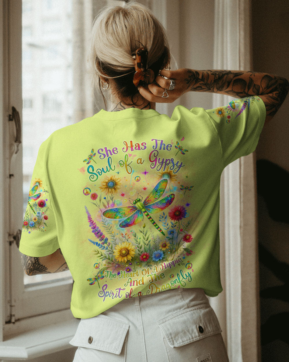SPIRIT OF A DRAGONFLY FLORAL ALL OVER PRINT - TLNZ2511232