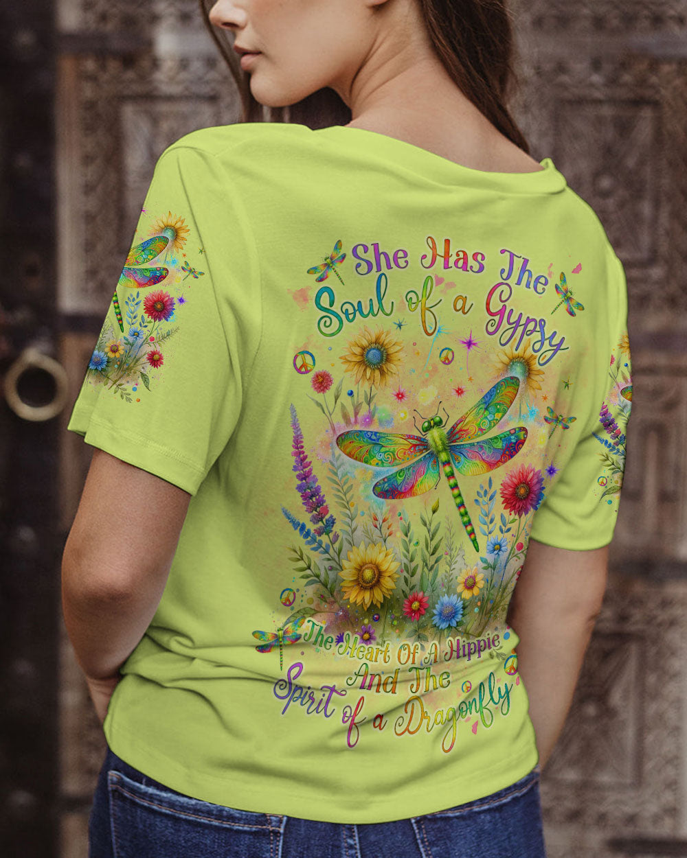 SPIRIT OF A DRAGONFLY FLORAL ALL OVER PRINT - TLNZ2511232