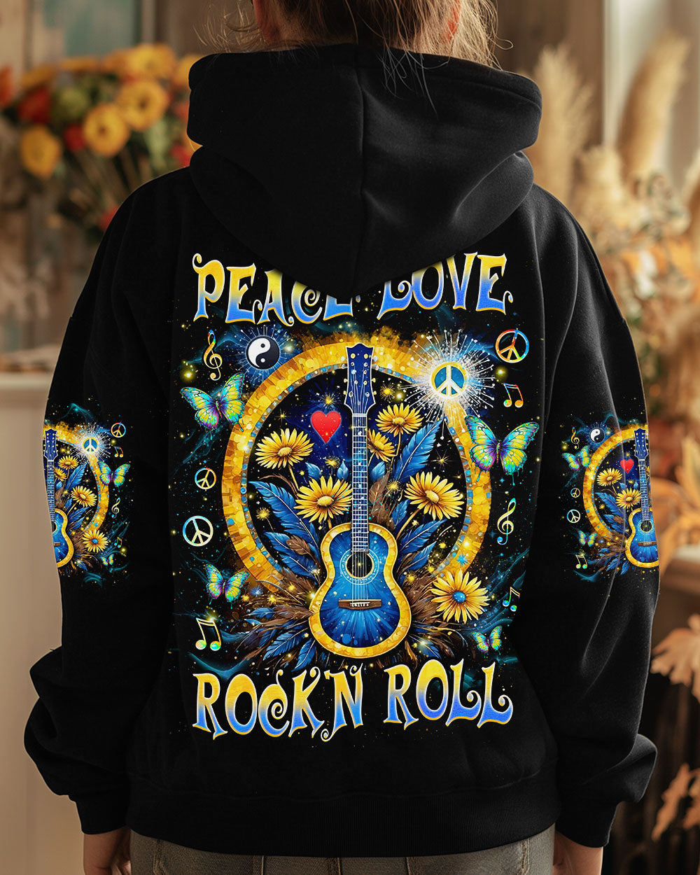 PEACE LOVE ROCK'N ROLL ALL OVER PRINT - TLNZ2603254
