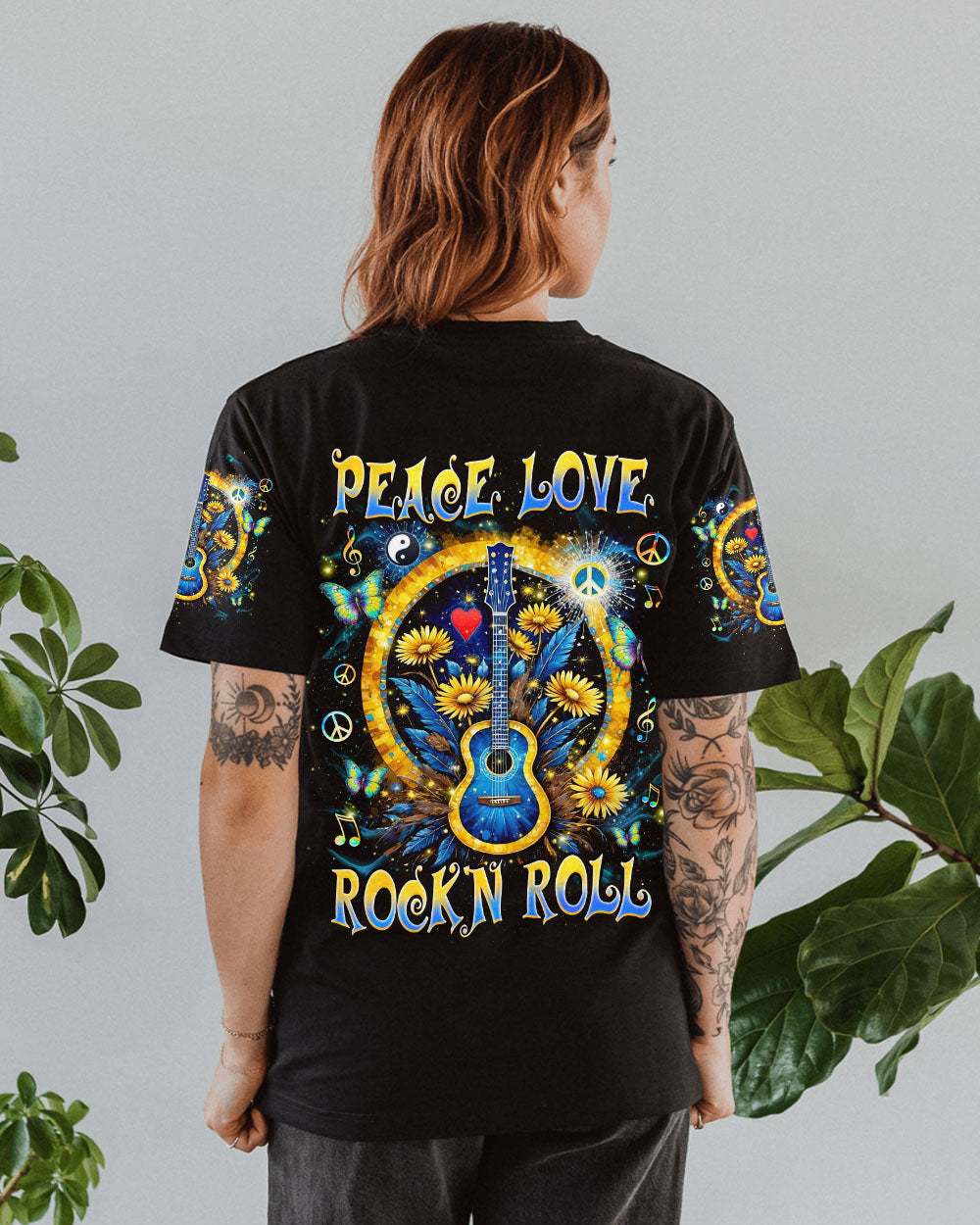 PEACE LOVE ROCK'N ROLL ALL OVER PRINT - TLNZ2603254
