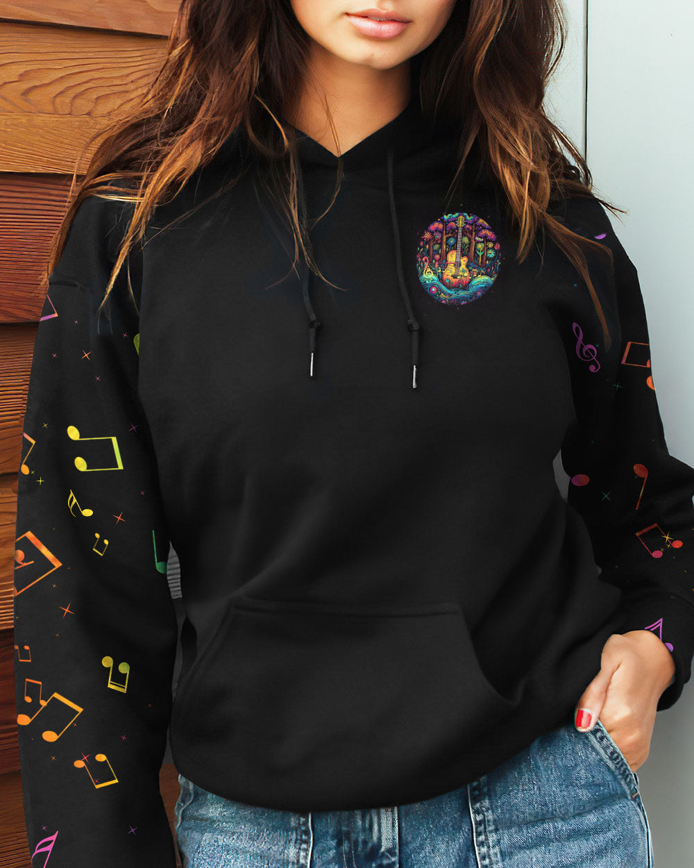 FIND ME WHERE THE MUSIC MEETS THE MOUNTAIN GUITAR ALL OVER PRINT - TLNZ2605233