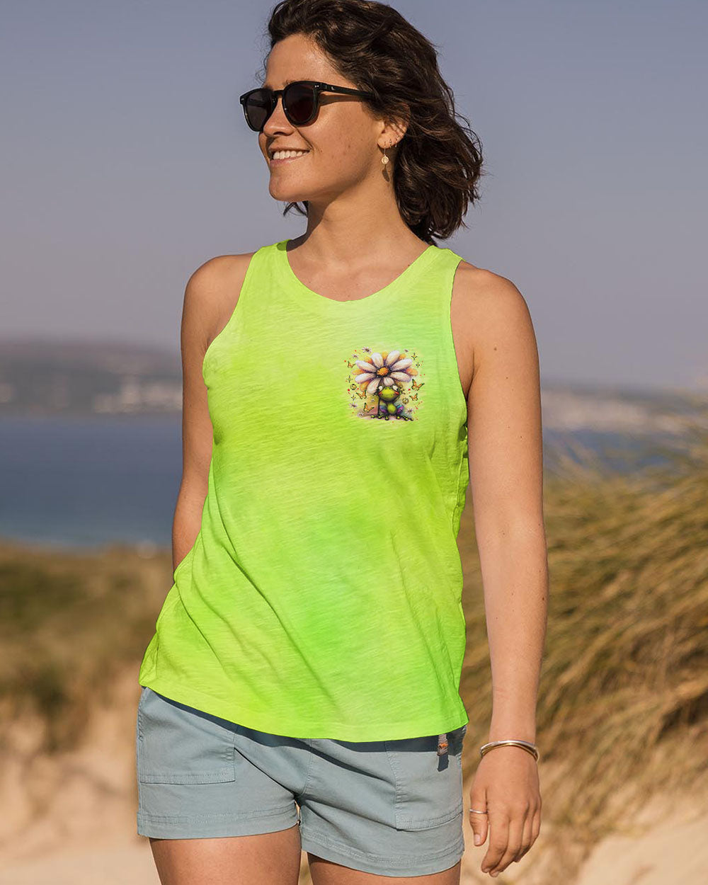 BE YOU THE WORLD WILL ADJUST FROG ALL OVER PRINT - TLNZ2606251