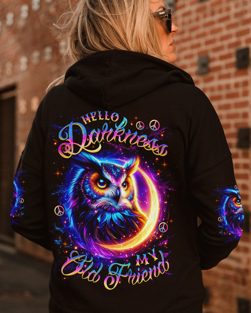 HELLO DARKNESS MY OLD FRIEND OWL MOON ALL OVER PRINT - TLNZ2607251