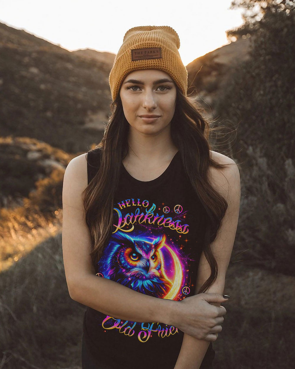 HELLO DARKNESS MY OLD FRIEND OWL MOON ALL OVER PRINT - TLNZ2607251