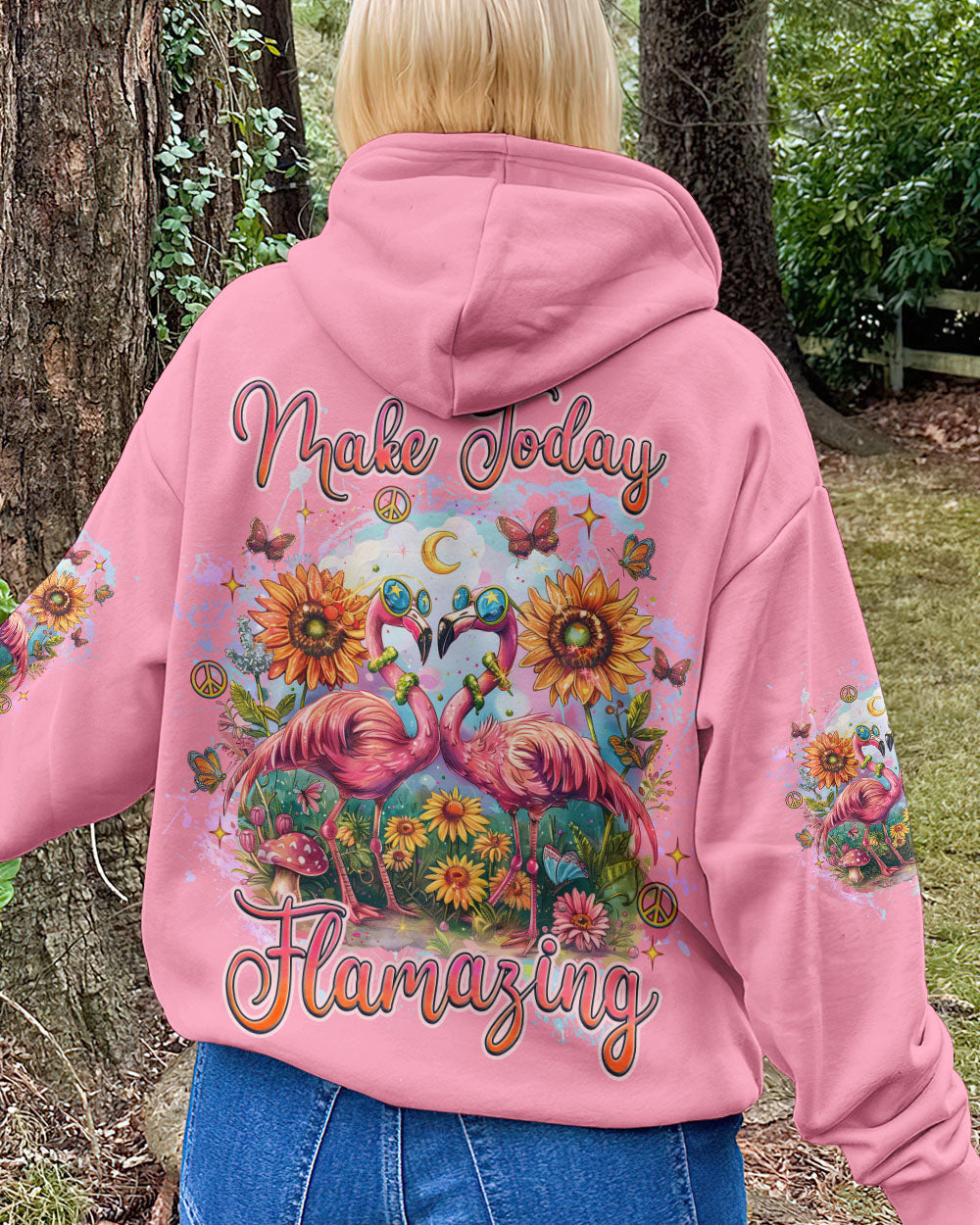 MAKE TODAY FLAMAZING FLAMINGO ALL OVER PRINT  - TLNZ2611242