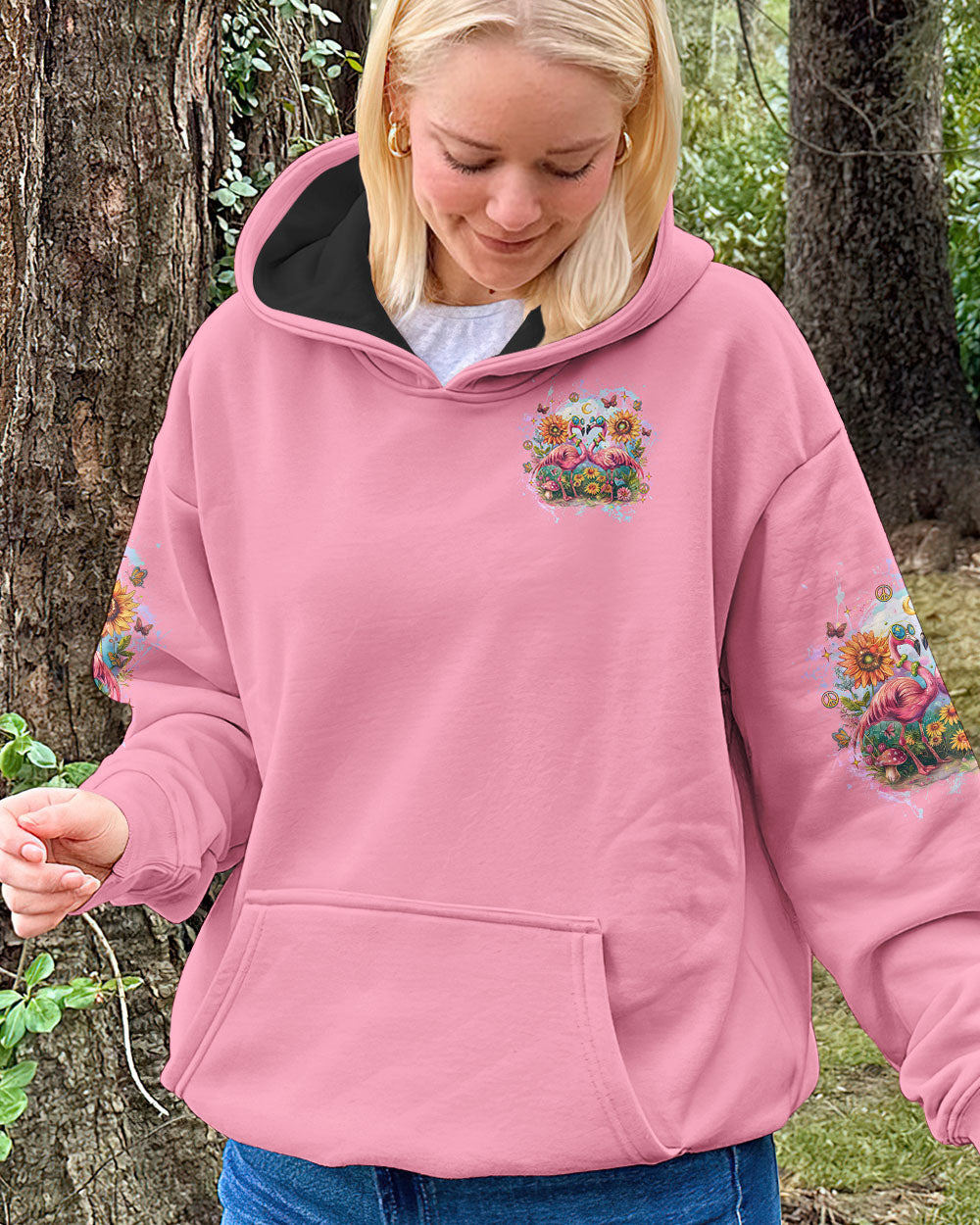 MAKE TODAY FLAMAZING FLAMINGO ALL OVER PRINT  - TLNZ2611242