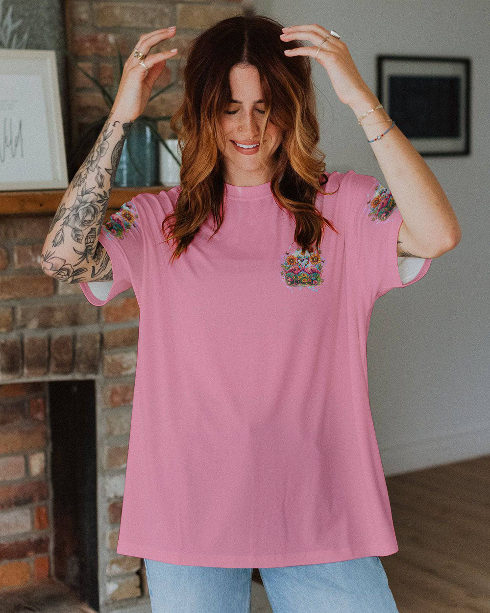 MAKE TODAY FLAMAZING FLAMINGO ALL OVER PRINT  - TLNZ2611242