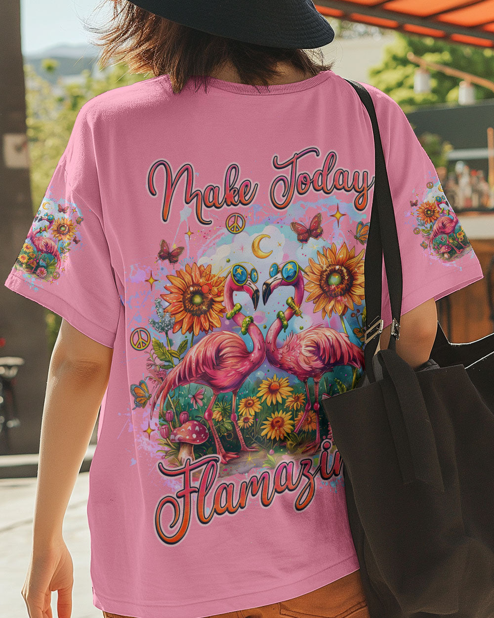 MAKE TODAY FLAMAZING FLAMINGO ALL OVER PRINT  - TLNZ2611242