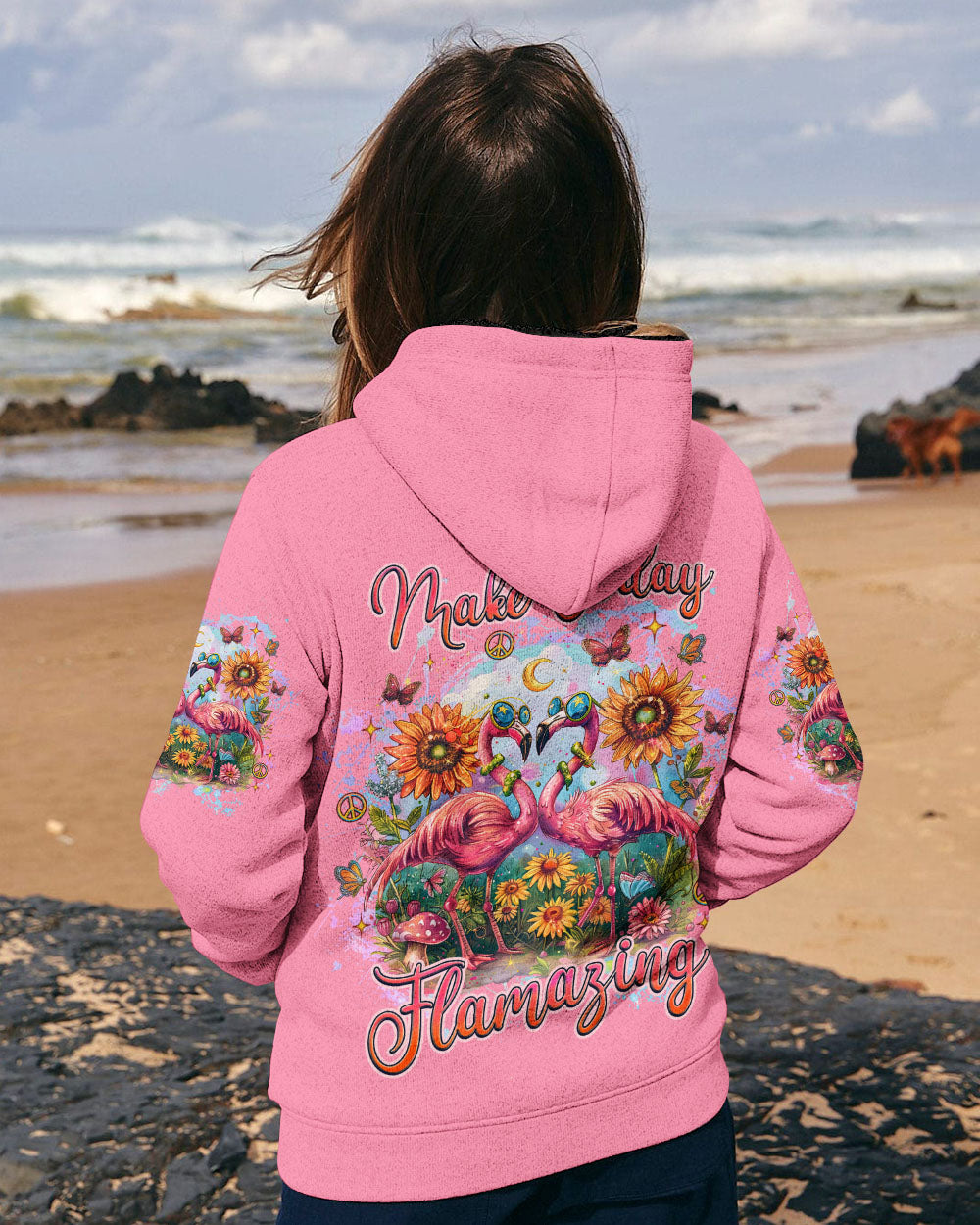 MAKE TODAY FLAMAZING FLAMINGO ALL OVER PRINT  - TLNZ2611242