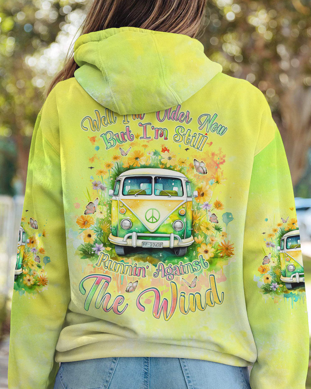 RUNNING AGAINST THE WIND HIPPIE BUS FLORAL ALL OVER PRINT - TLNZ2612232