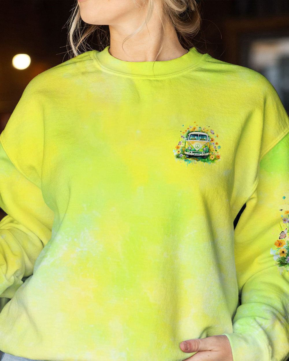 RUNNING AGAINST THE WIND HIPPIE BUS FLORAL ALL OVER PRINT - TLNZ2612232