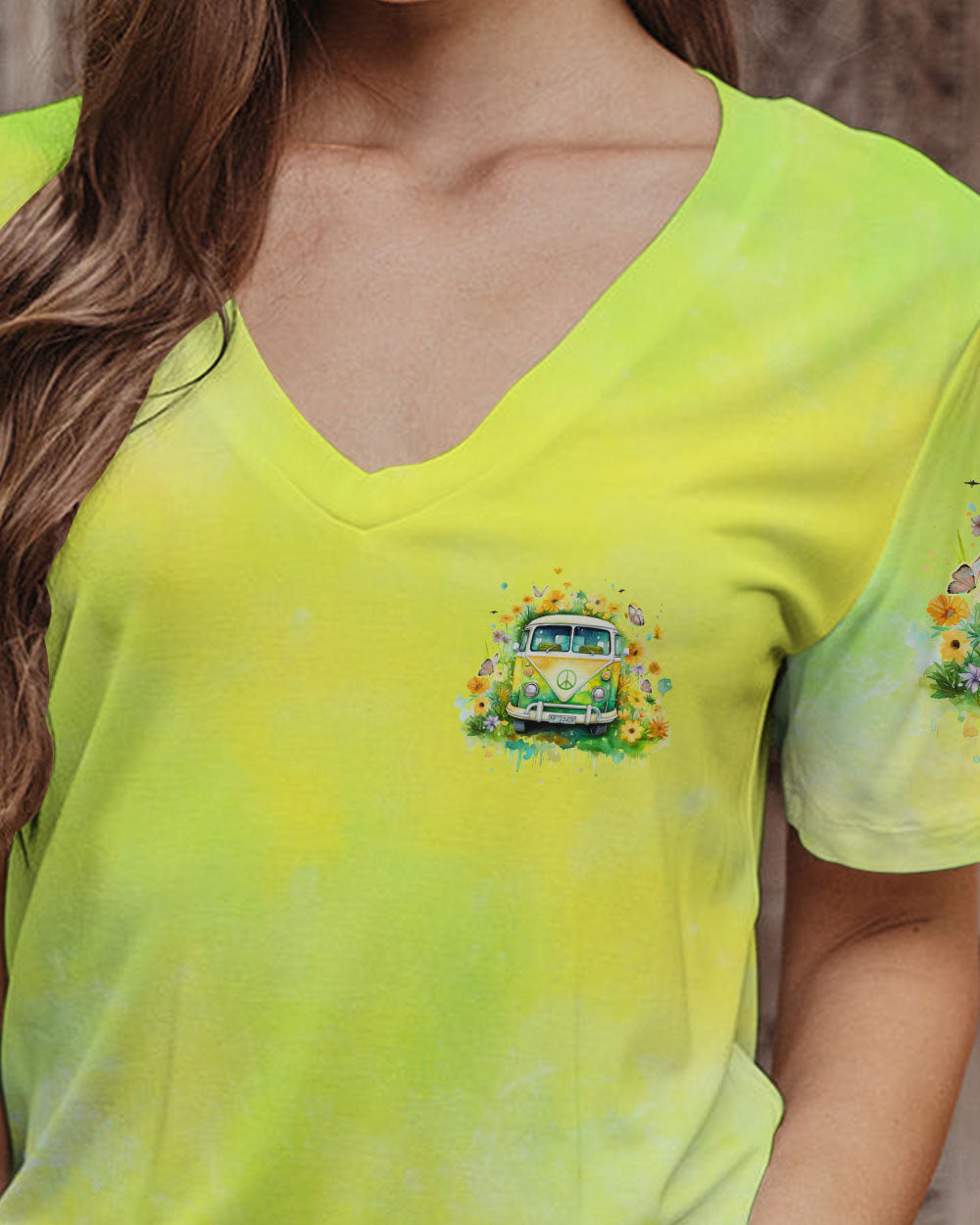 RUNNING AGAINST THE WIND HIPPIE BUS FLORAL ALL OVER PRINT - TLNZ2612232