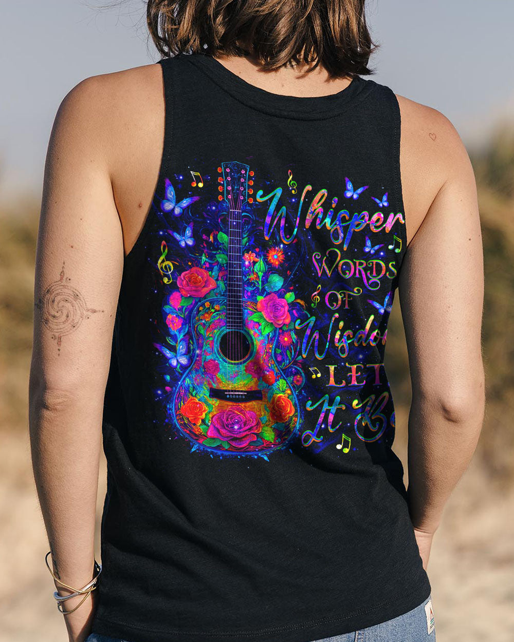 WHISPER WORDS OF WISDOM LET IT BE GUITAR ALL OVER PRINT - TLNZ2703255