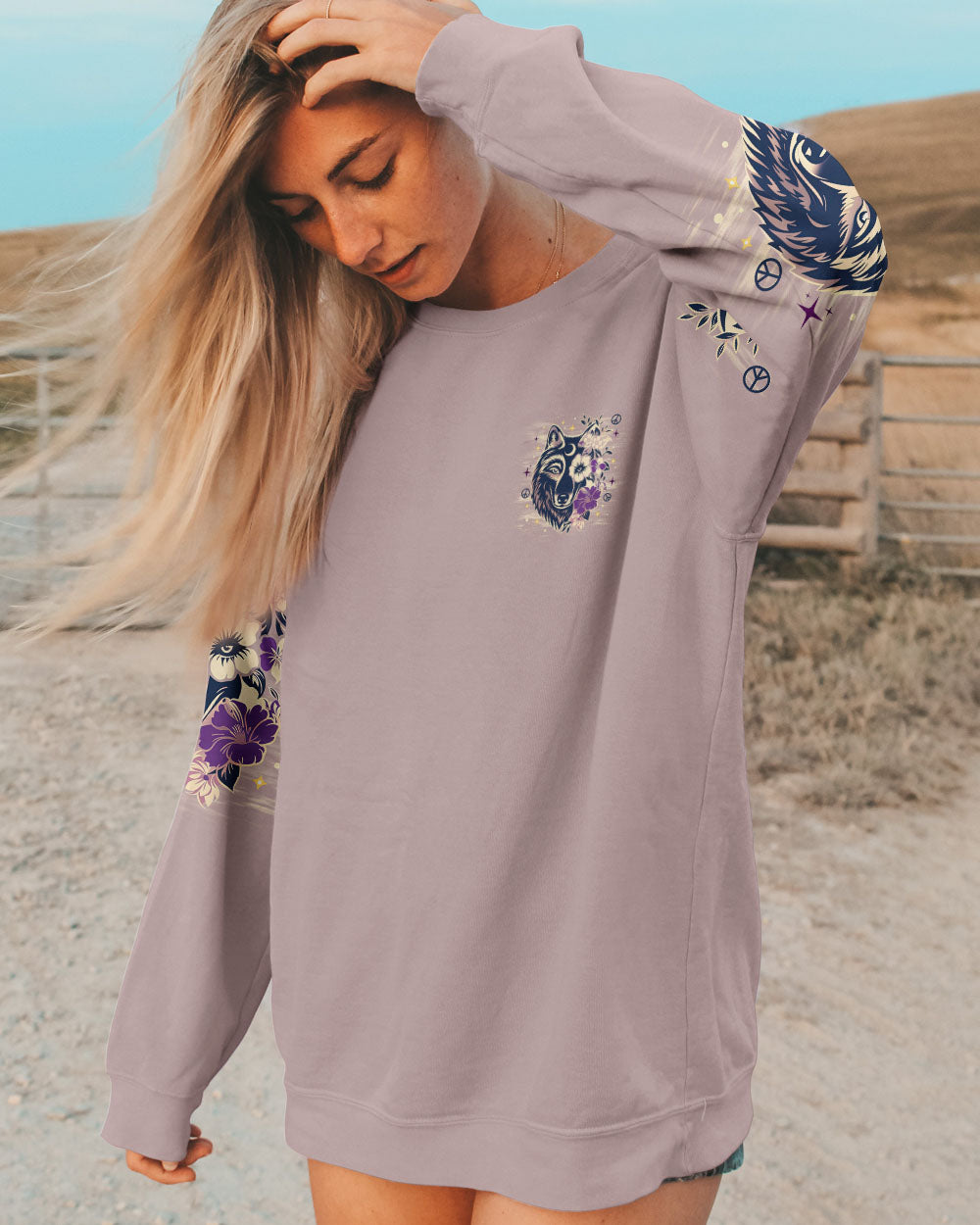 STAY WILD MOON CHILD WOLF ALL OVER PRINT - TLNZ2705252