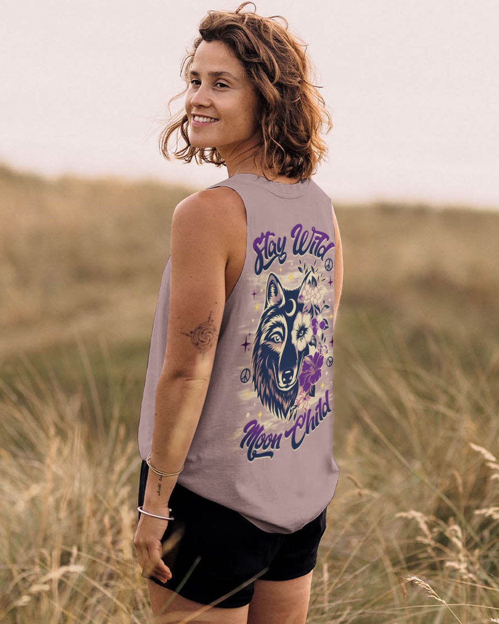 STAY WILD MOON CHILD WOLF ALL OVER PRINT - TLNZ2705252
