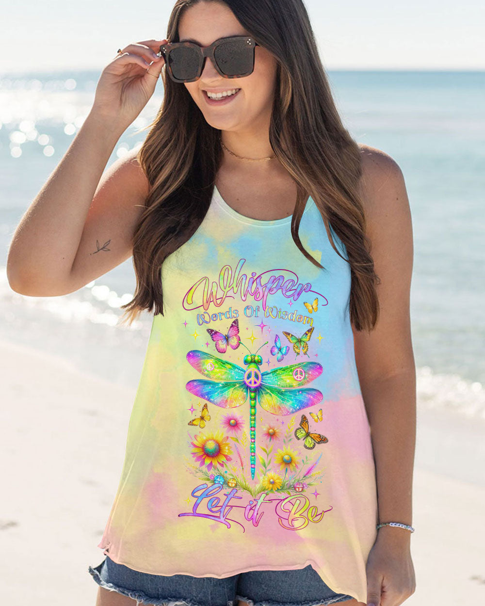 WHISPER WORDS OF WISDOM COLORFUL DRAGONFLY ALL OVER PRINT - TLNZ2711231
